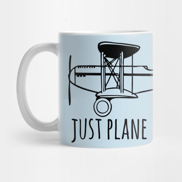Just Plane Awesome Pun Cool Tee by LefTEE Designs
